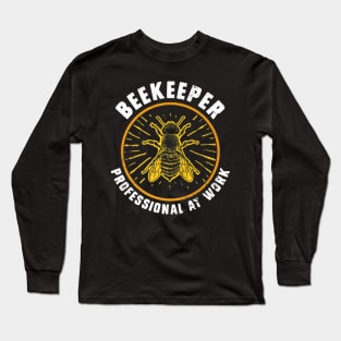 Beekeeper Professional Beekeeping Honey Bee Long Sleeve T-Shirt